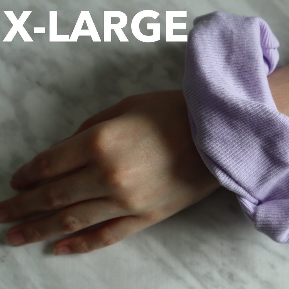 PURPLE RIBBED SCRUNCHIE - Picture 7 of 8